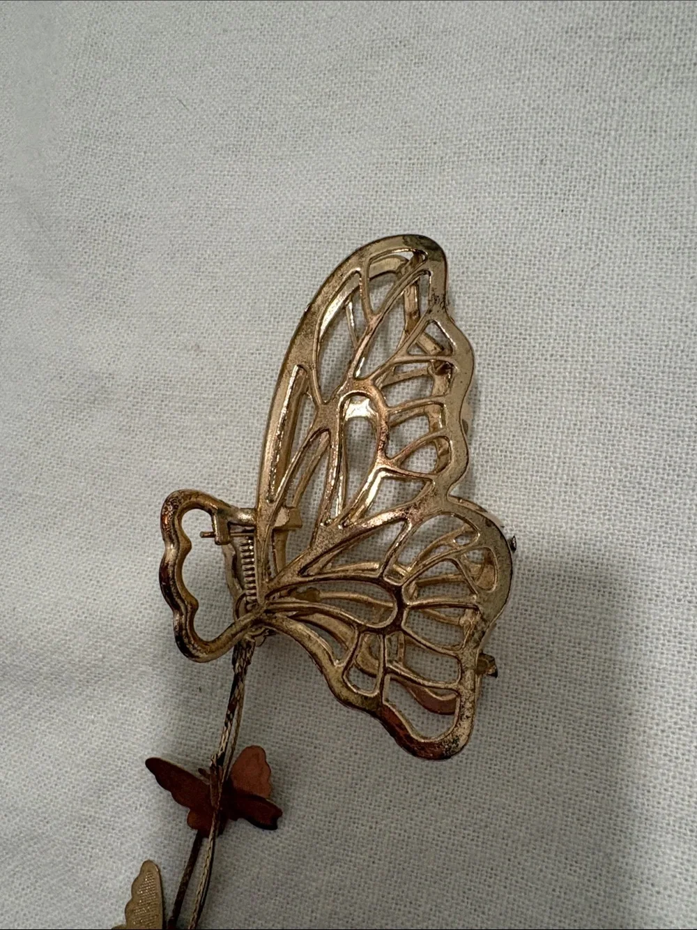 Gold Butterfly Hairclip